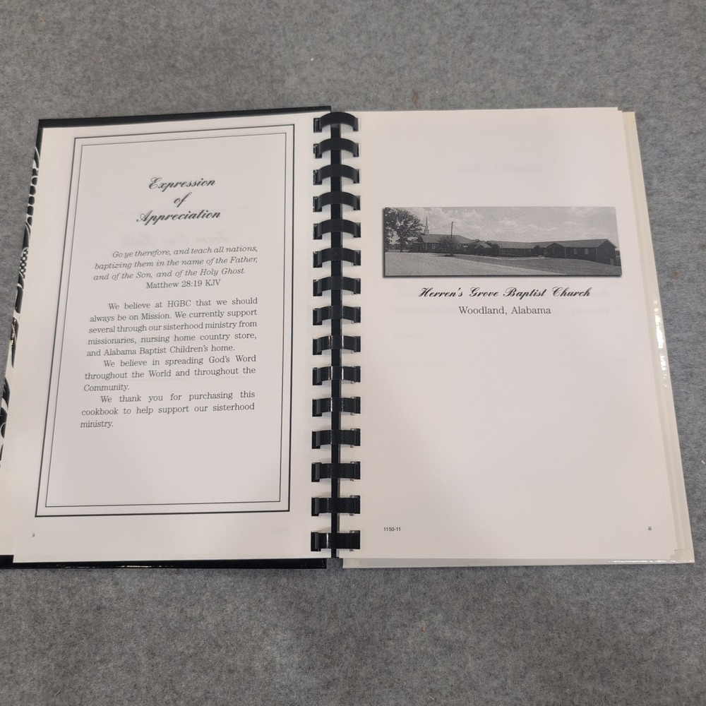 Herren's Grove Baptist‎ Church Cookbook From Our Table To Yours Alabama 2011 - Picture 3 of 3